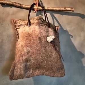 Host Pick Handmade organic felted tote bag